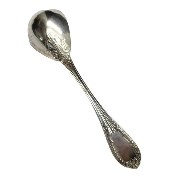 Sterling Silver Berry Spoon William Gale & Son Italian 1860 Monogram CR53 - Picture 6 of 11